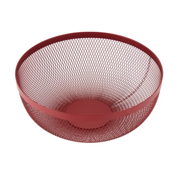 Mesh Fruit Bowl, Red - Anko