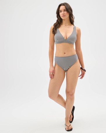 Resort Reversible V-Neck Matte Micro Swim Bikini Top