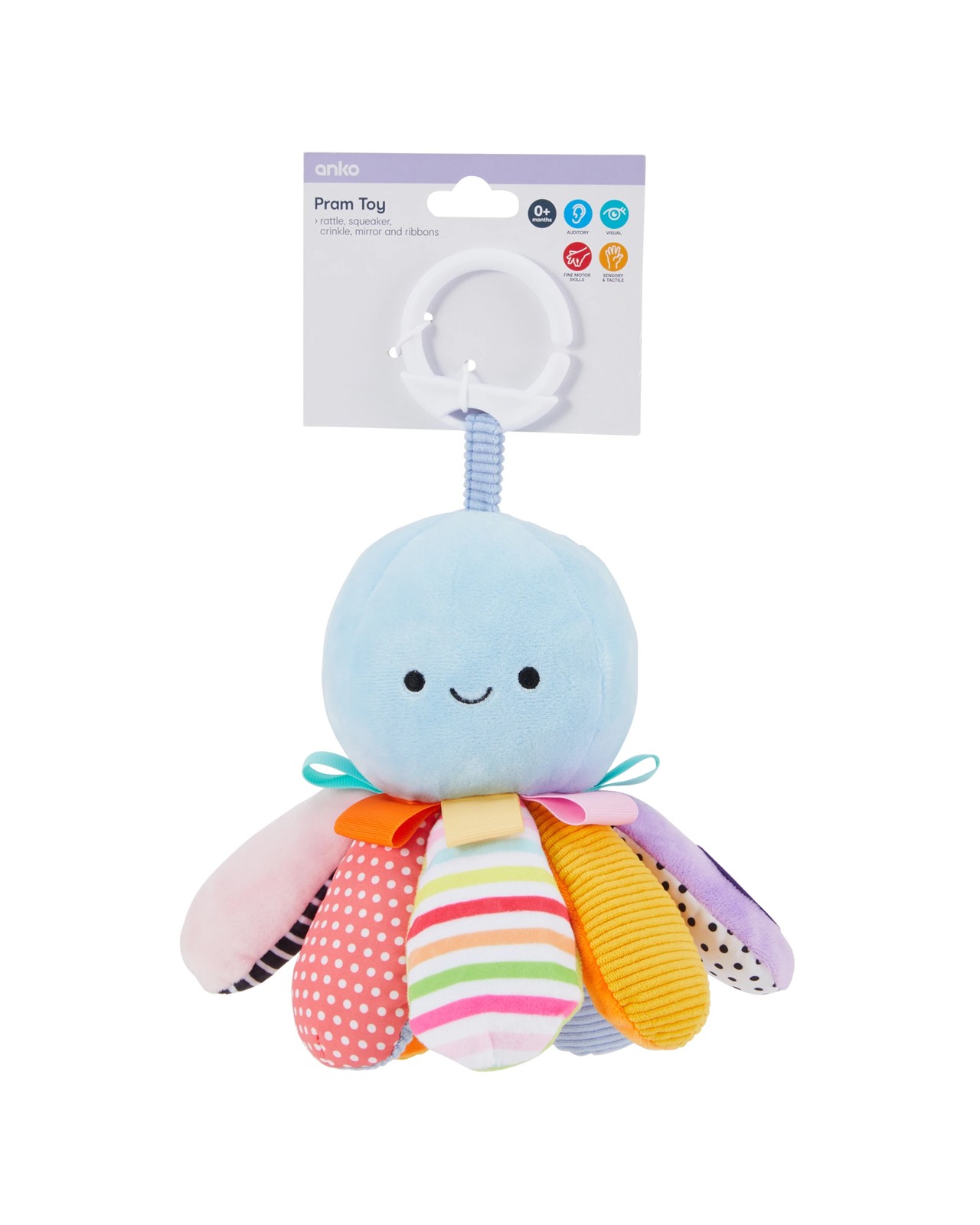 Anko Pram Toy - Octopus 4 of 4