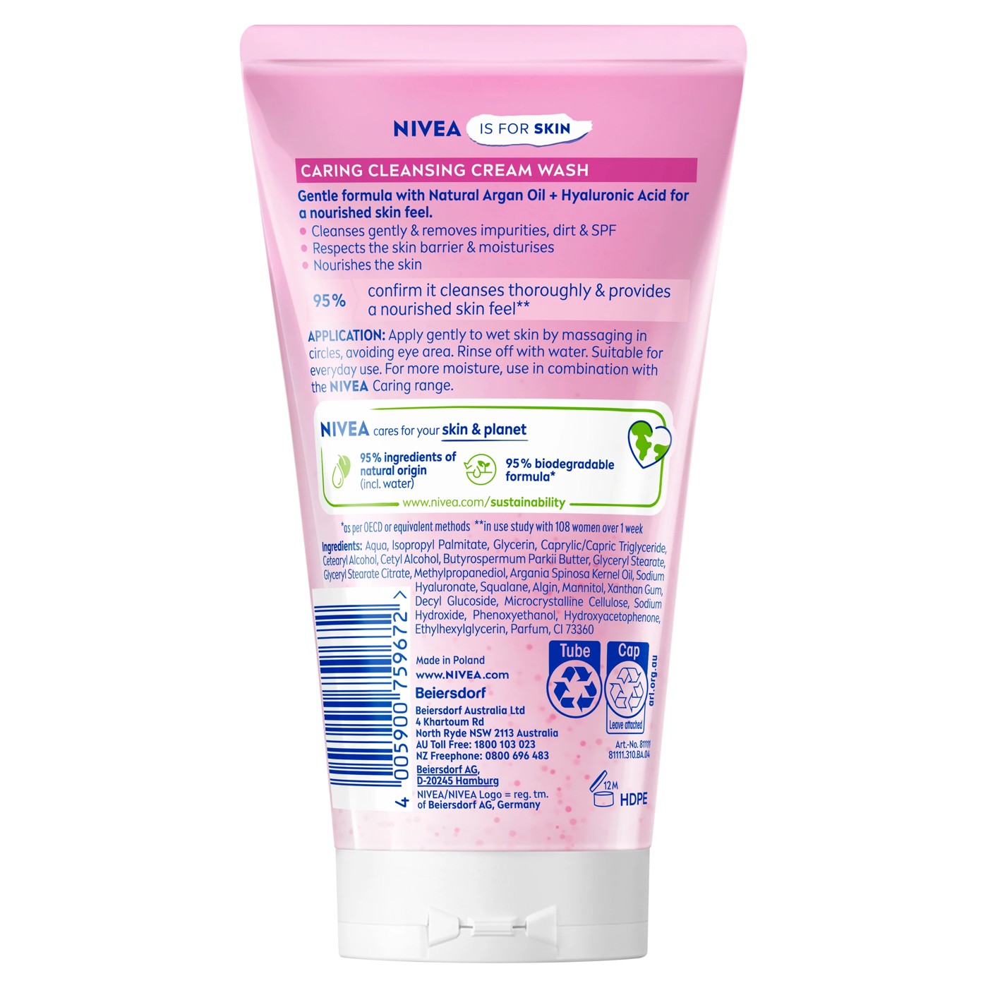 Nivea Gentle Cleansing Cream - Natural Almond Oil 2 of 6