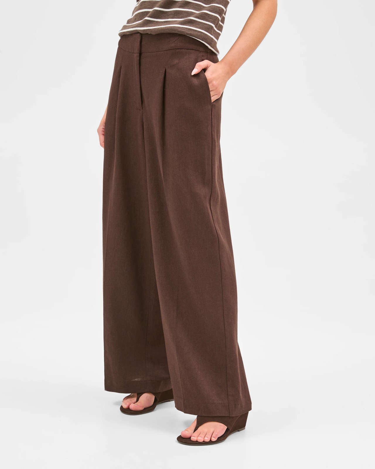 Petites Tailored Wide Leg Pants 4 of 6