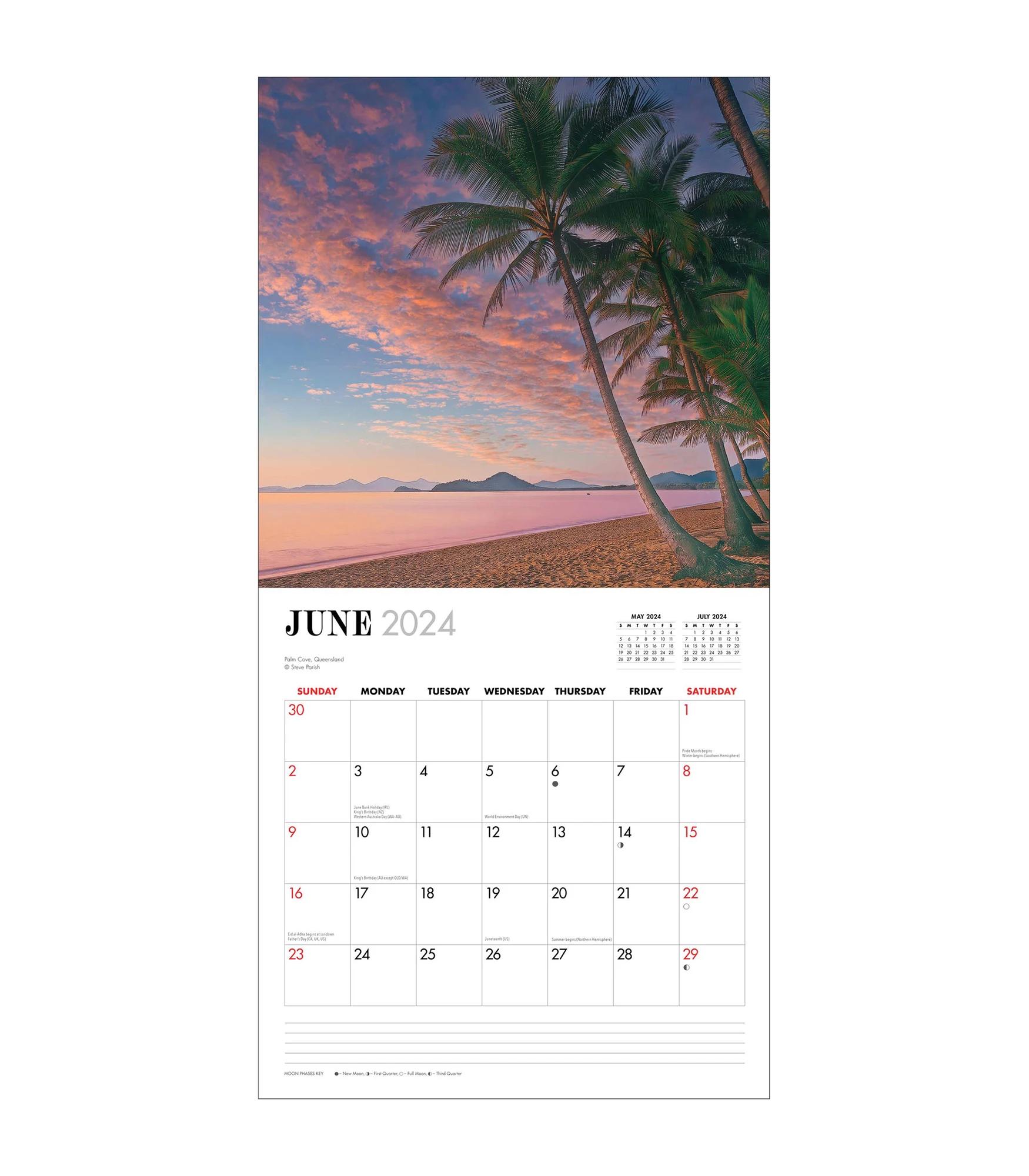 Australian Beaches 2024 Square Calendar Target Australia   68484248 IMG 001