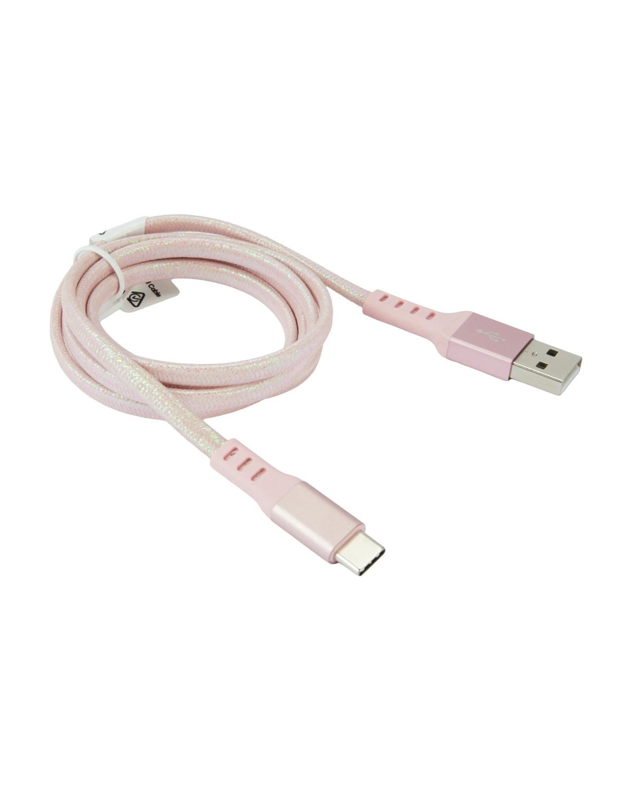 Anko USB-A to USB-C Braided Cable - 1m - Pink 3 of 4