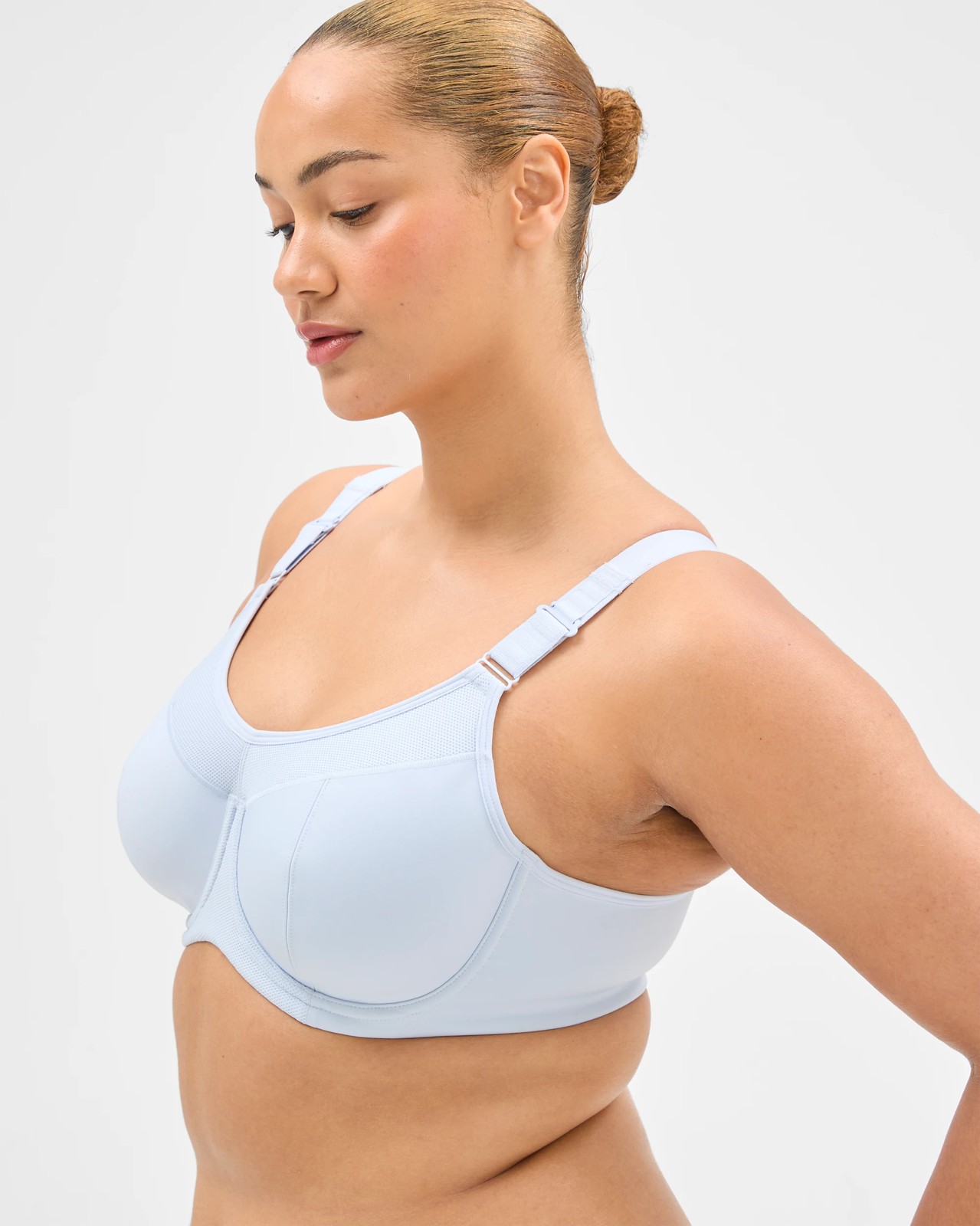 Valen High Impact Underwire Soft Cup Sports Bra - Heather 2 of 4