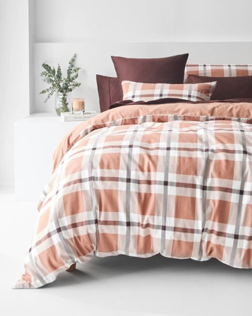 Percy Flannelette Quilt Cover Set