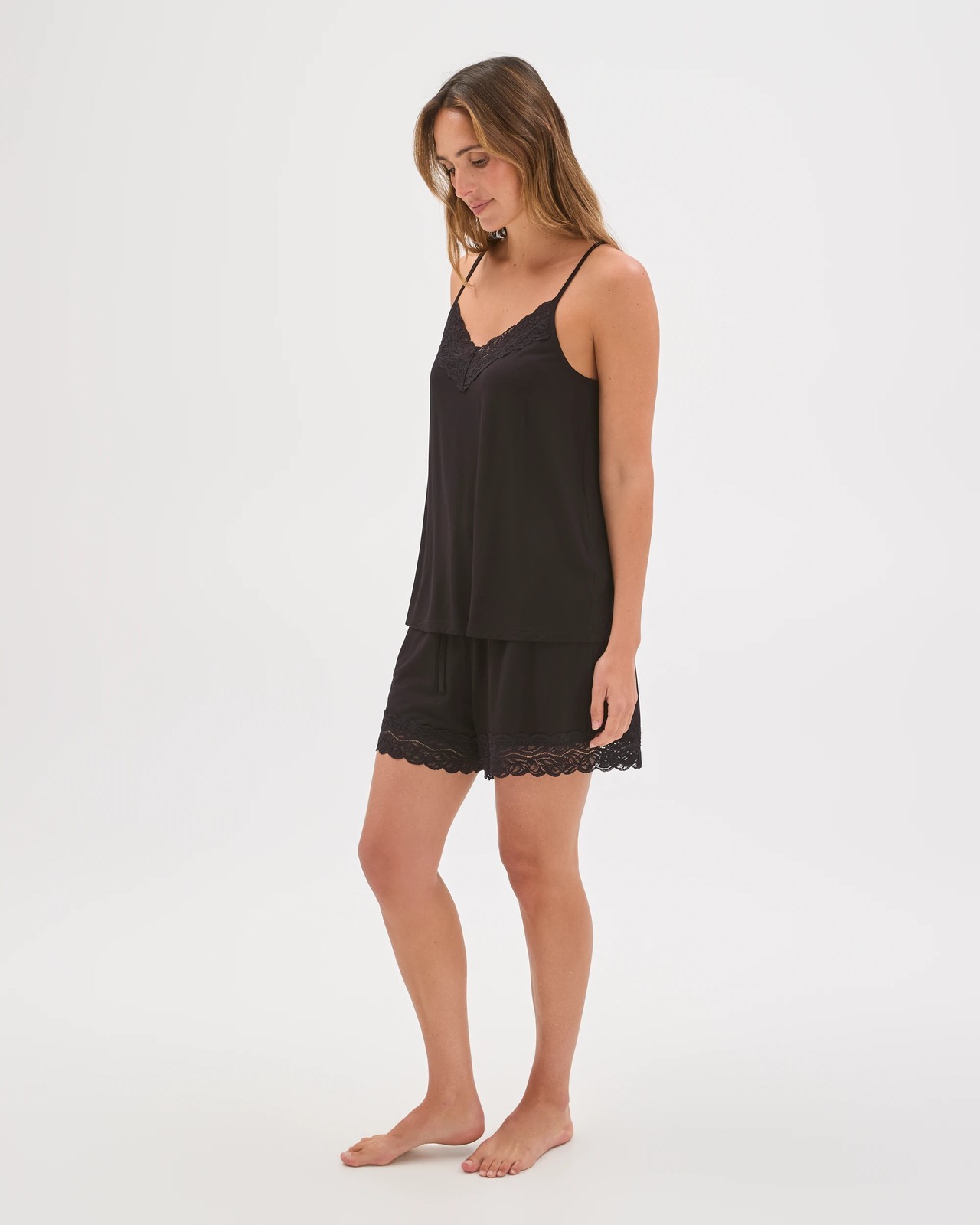 Bamboo Rich Lace Sleep Cami Top 3 of 6