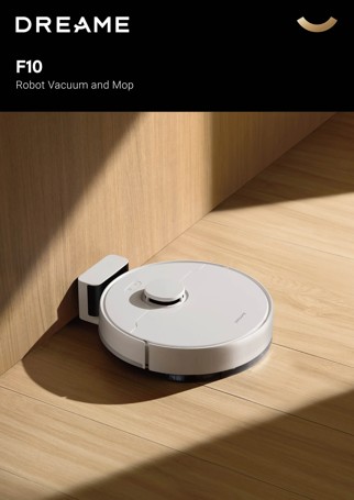 Dreame F10 Robot Vacuum Cleaner with 2-in-1 Vacuuming & Mopping - White