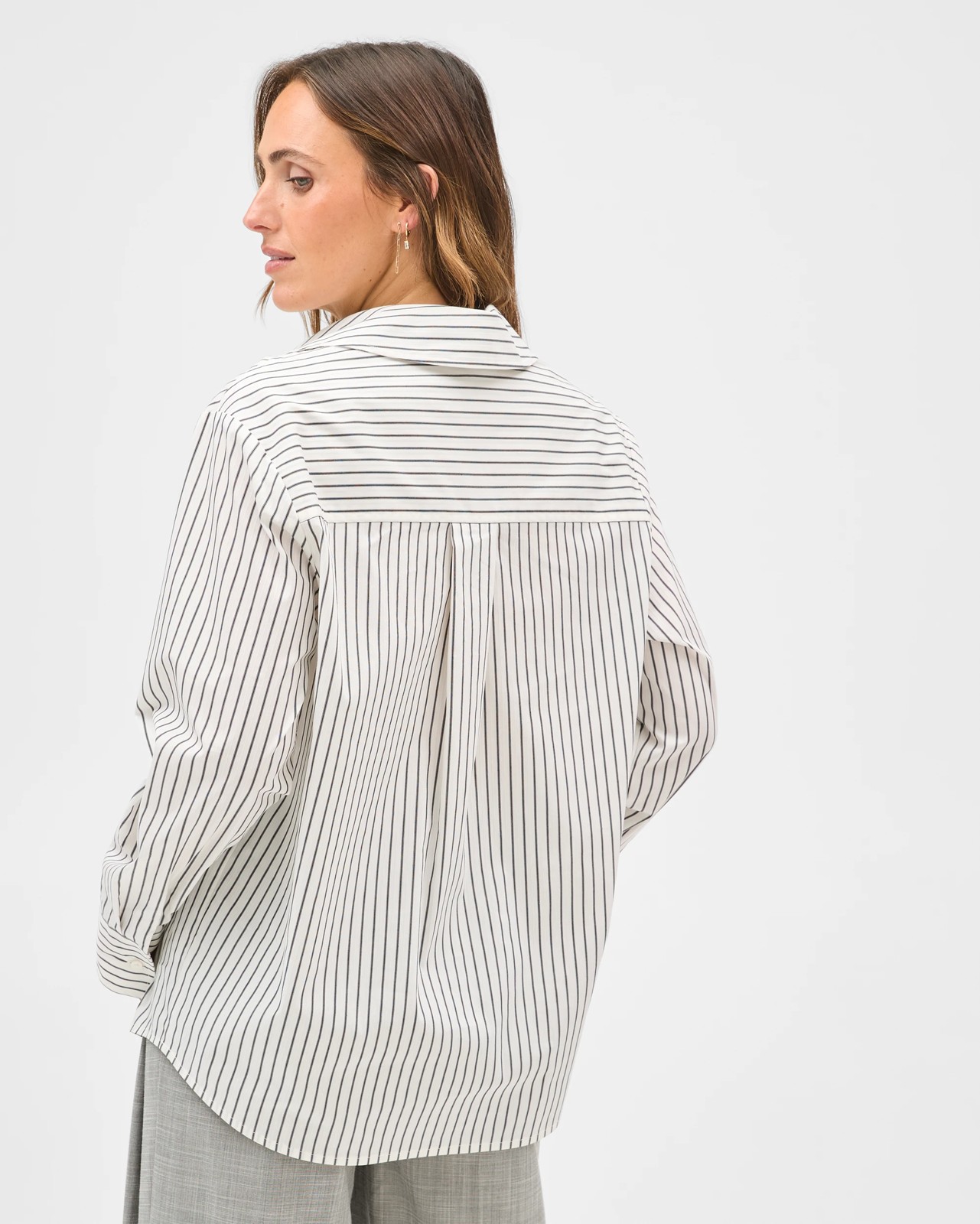 Preview Australian Cotton Blend Popover Blouse 6 of 6