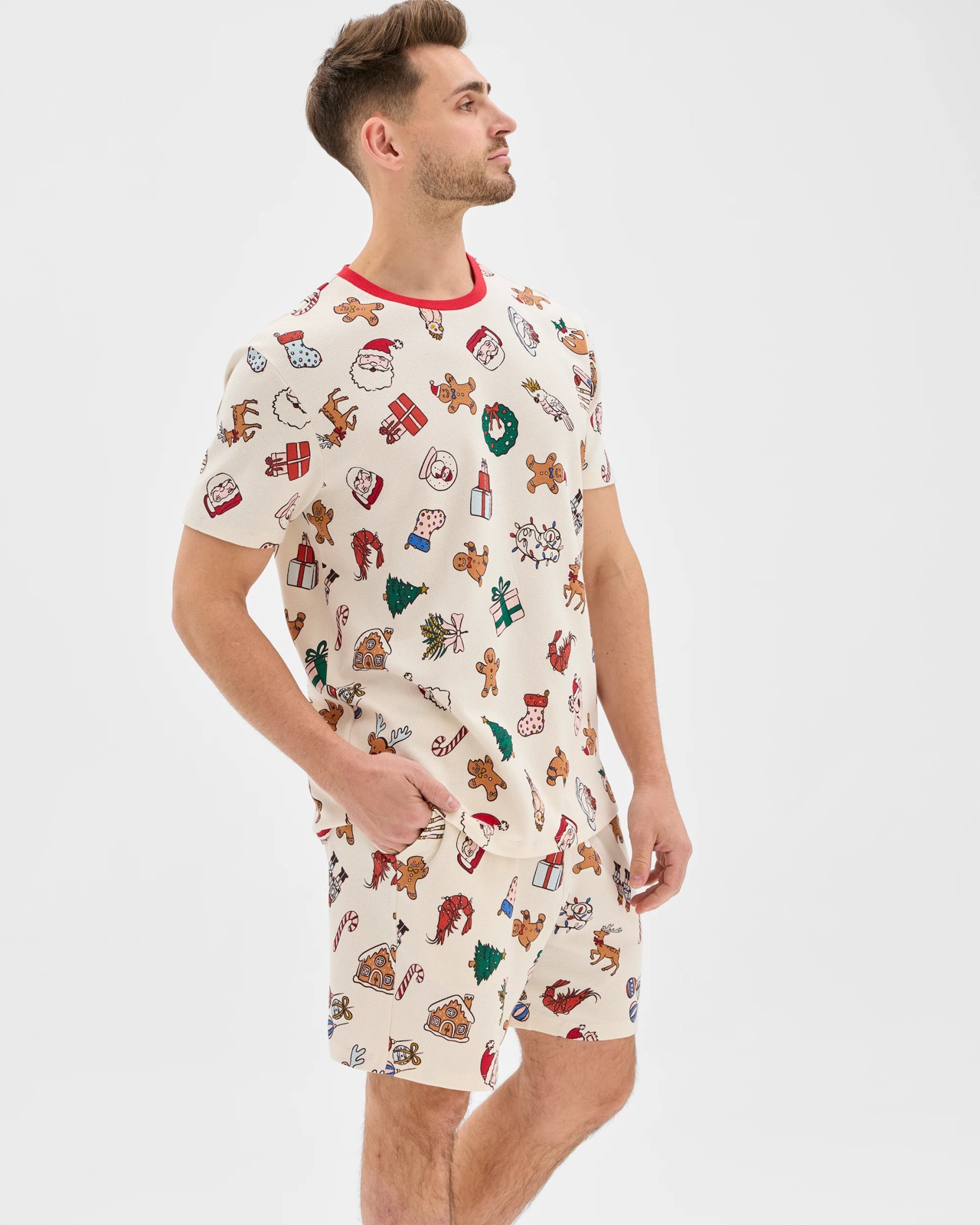 Family Matching Christmas Australian Cotton Mens Pyjama Set - Christmas Icons 2 of 5