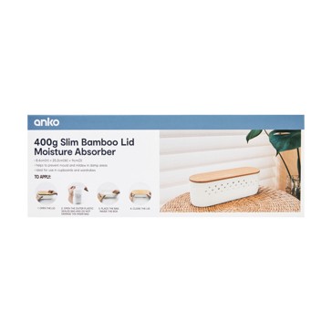 400g Bamboo Lid Slim Moisture Absorber - Anko