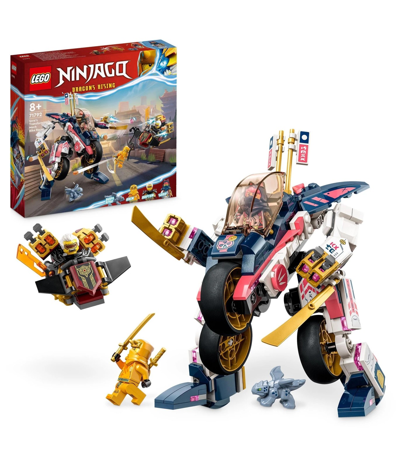 LEGO NINJAGO Sora s Transforming Mech Bike Racer 71792 Target Australia