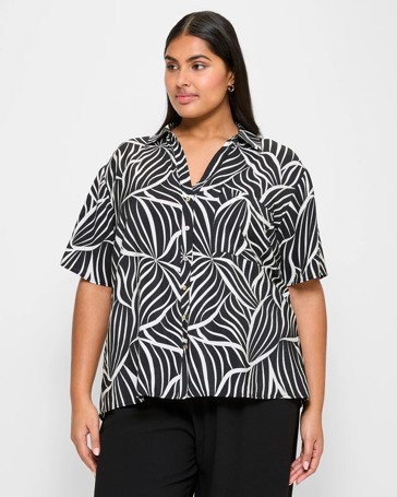Plus Size Print Shirt