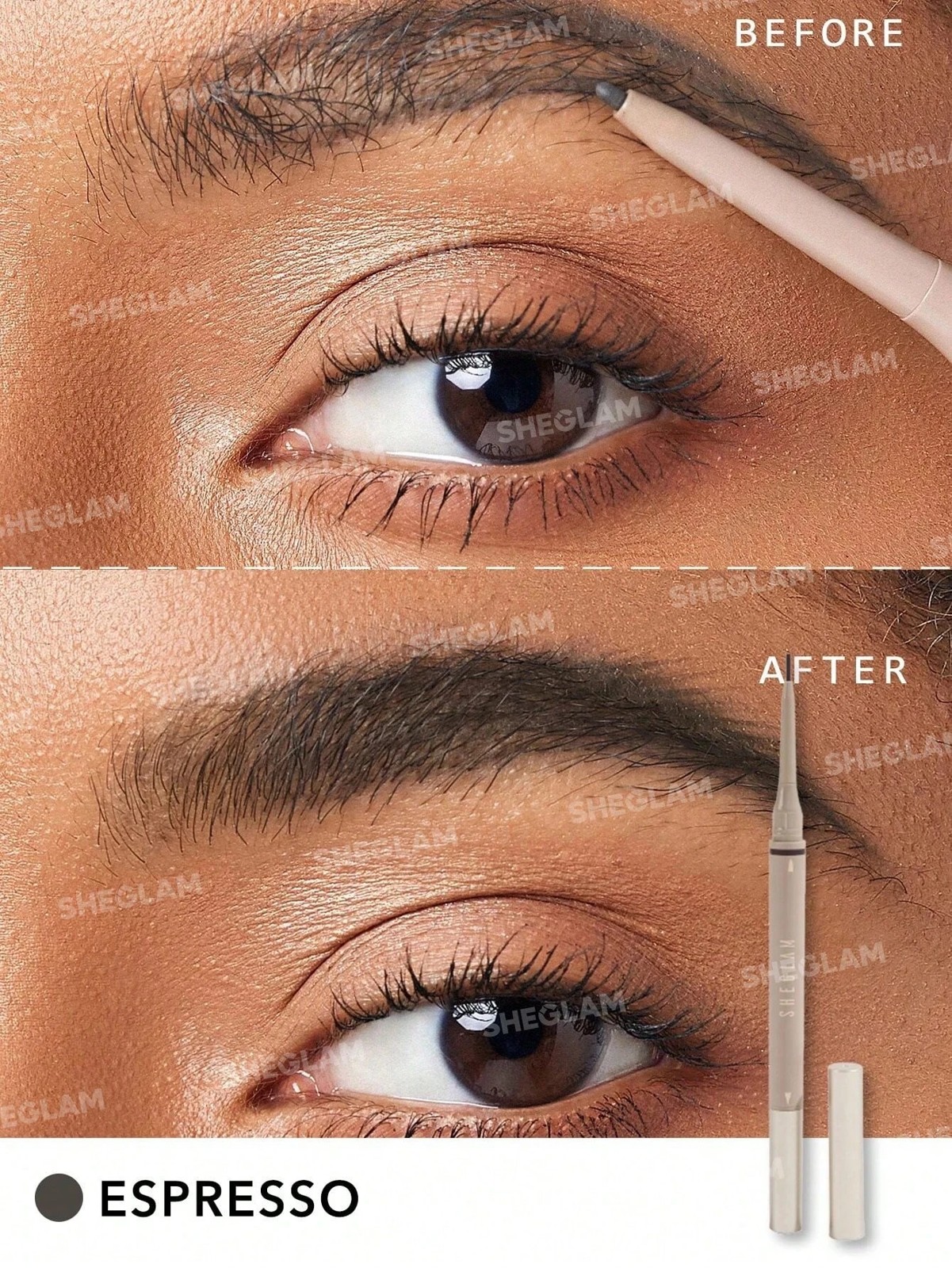 SHEGLAM Brows on Demand 2-in-1 Brow Pencil - Espresso 2 of 4