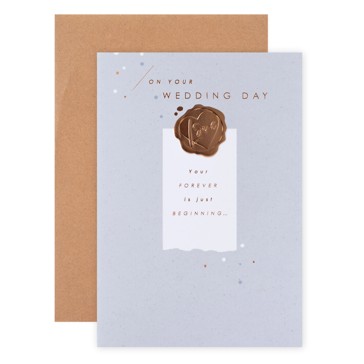 Connections from Hallmark Wedding Card - Bronze Foil Stamp