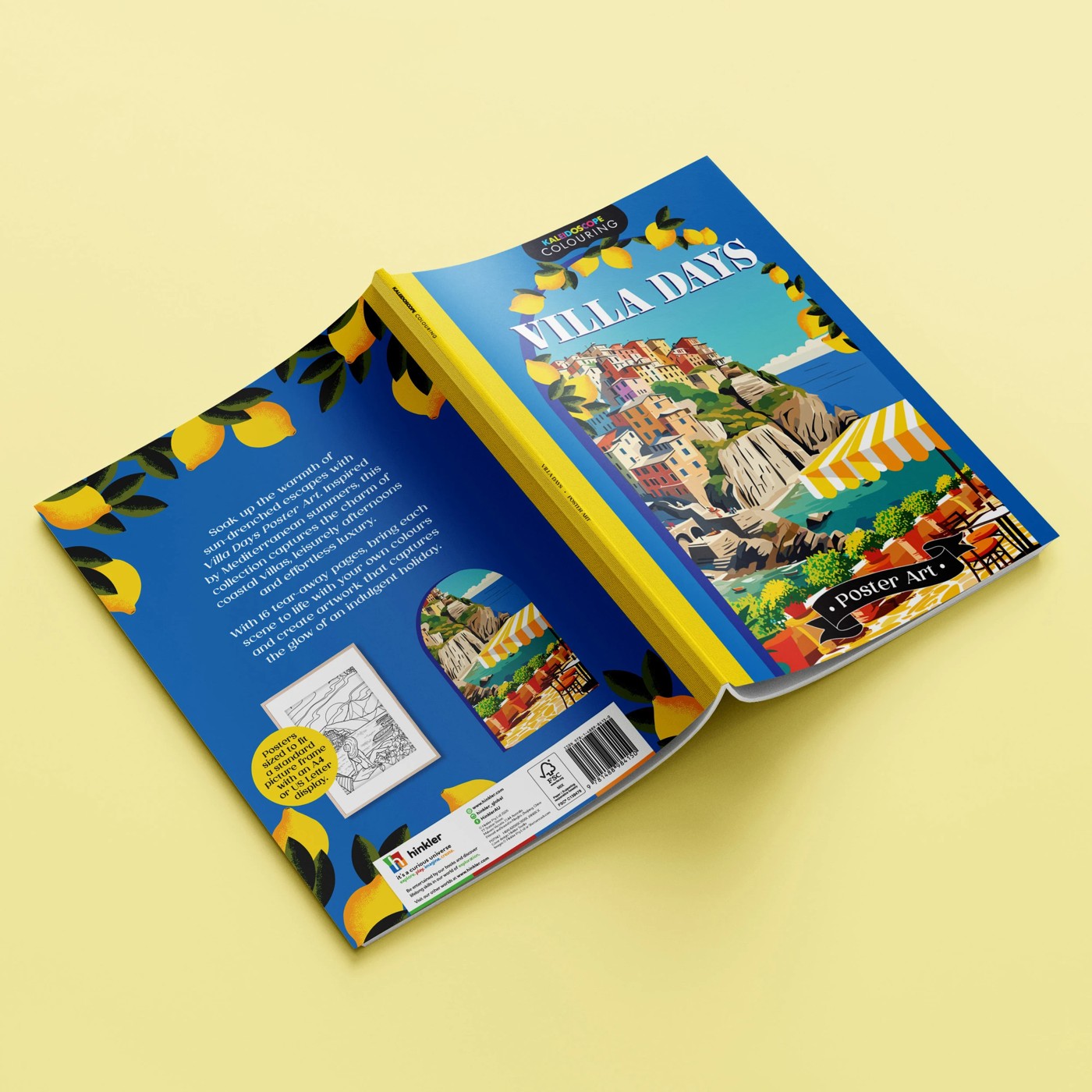 Kaleidoscope Colouring: Villa Days Poster Art - Book 4 of 5