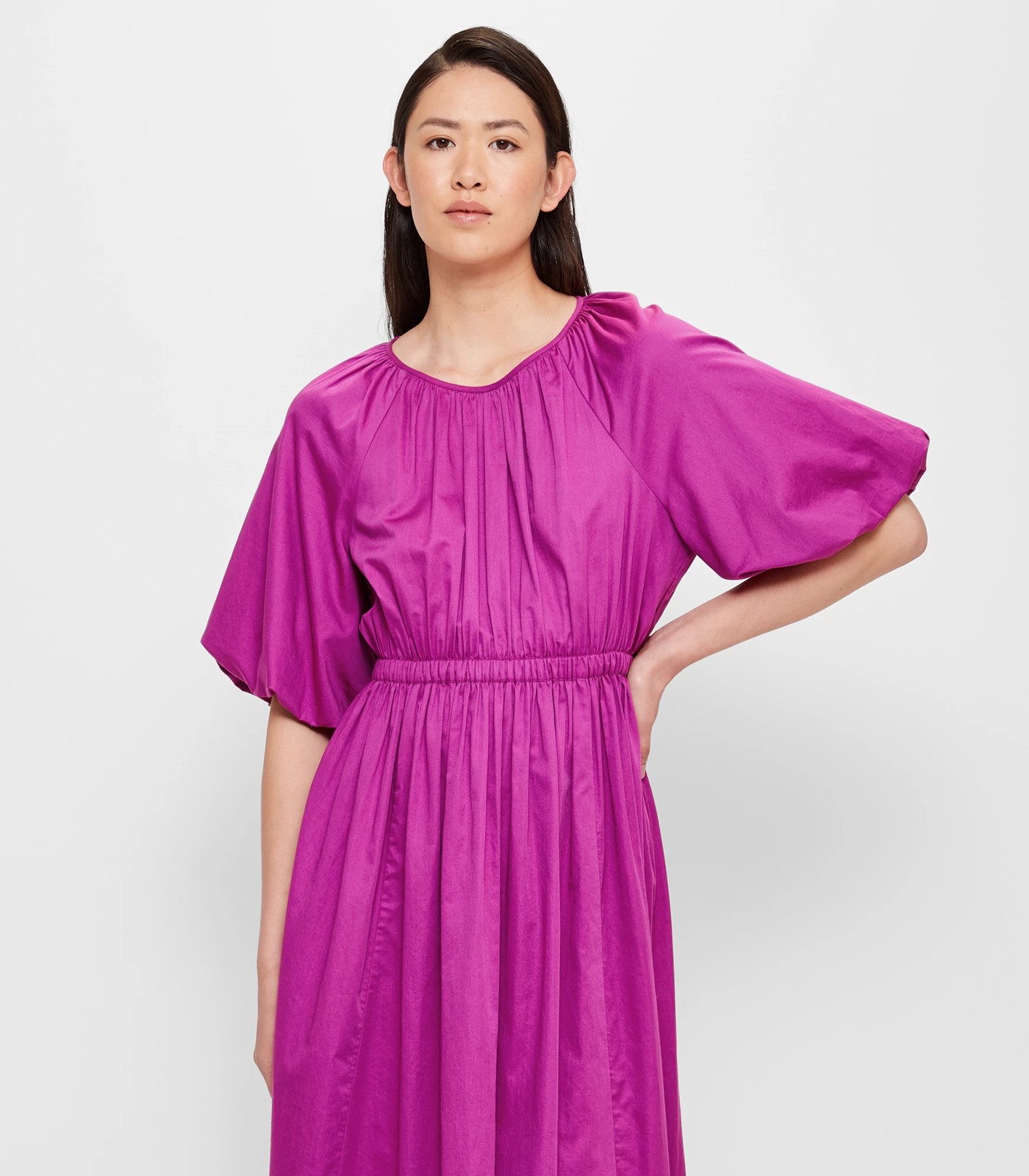 Balloon Sleeve Midi Dress - Preview | Target Australia