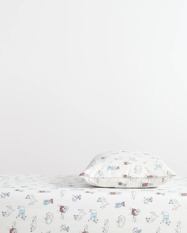 Dash Doggy Australian Cotton Fitted Sheet Set