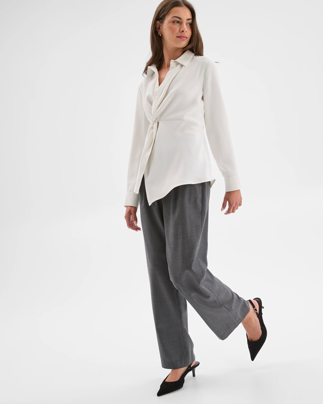Petites Tailored Straight Leg Pants 5 of 6