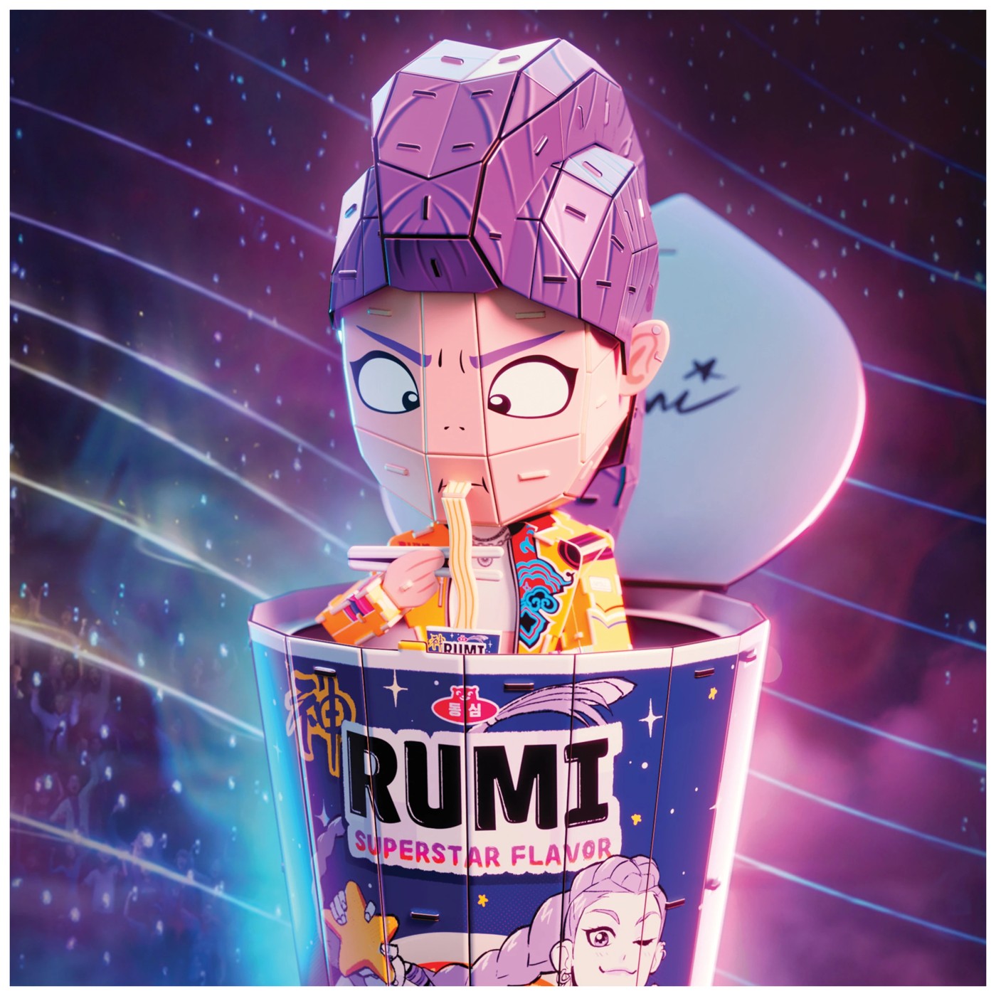 KPop Demon Hunters 4D Build Rumi Ramen Cup 2 of 6