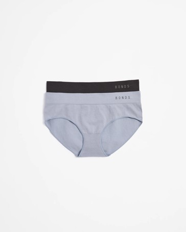 Bonds 2 Pack Seamless Midi Briefs
