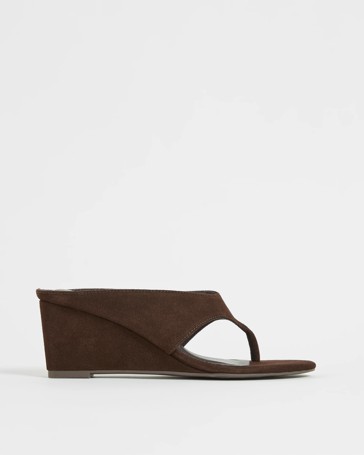 Wedge Heel Thong Sandals