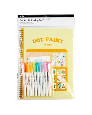 Anko Dot Art Colouring Set