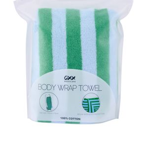 OXX Bodycare Cotton Body Wrap Towel - Blue and Green product image