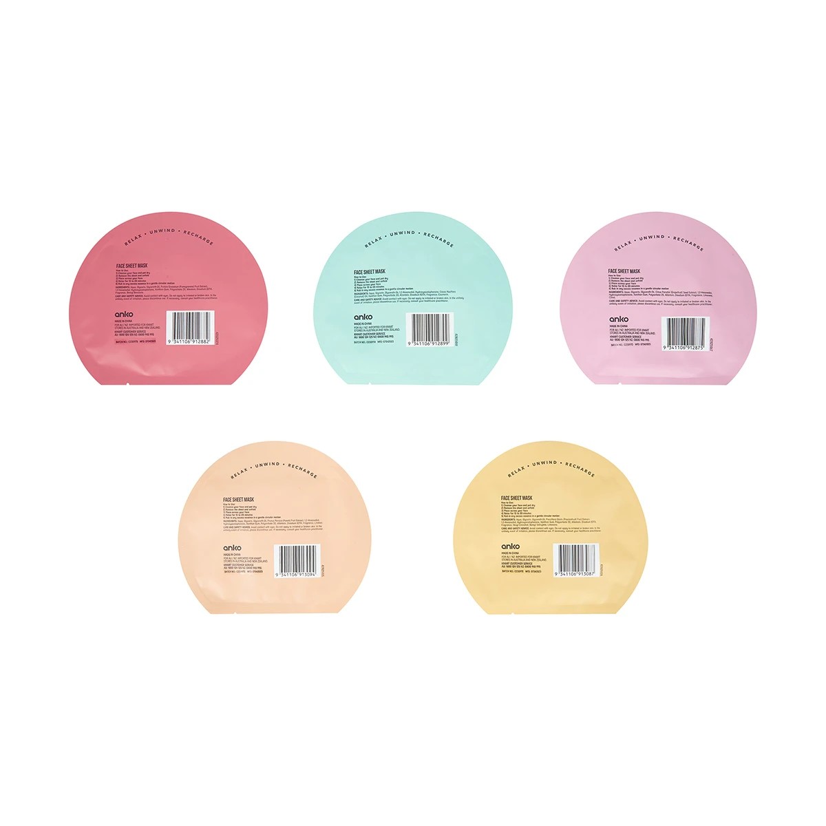 Sheet Masks, 5 Pack - Anko 4 of 4