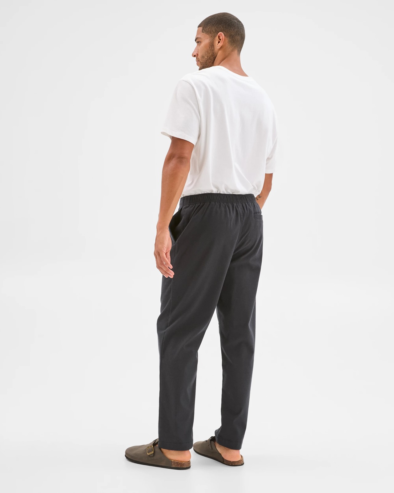 Brushed Relaxed Pants - Black 6 of 6