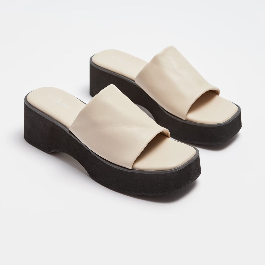 Womens Platform Slides Lily Loves Sienna Bone Target Australia
