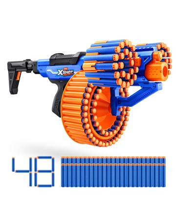 XSHOT Insanity Blitz Hammer (48 Darts) By ZURU