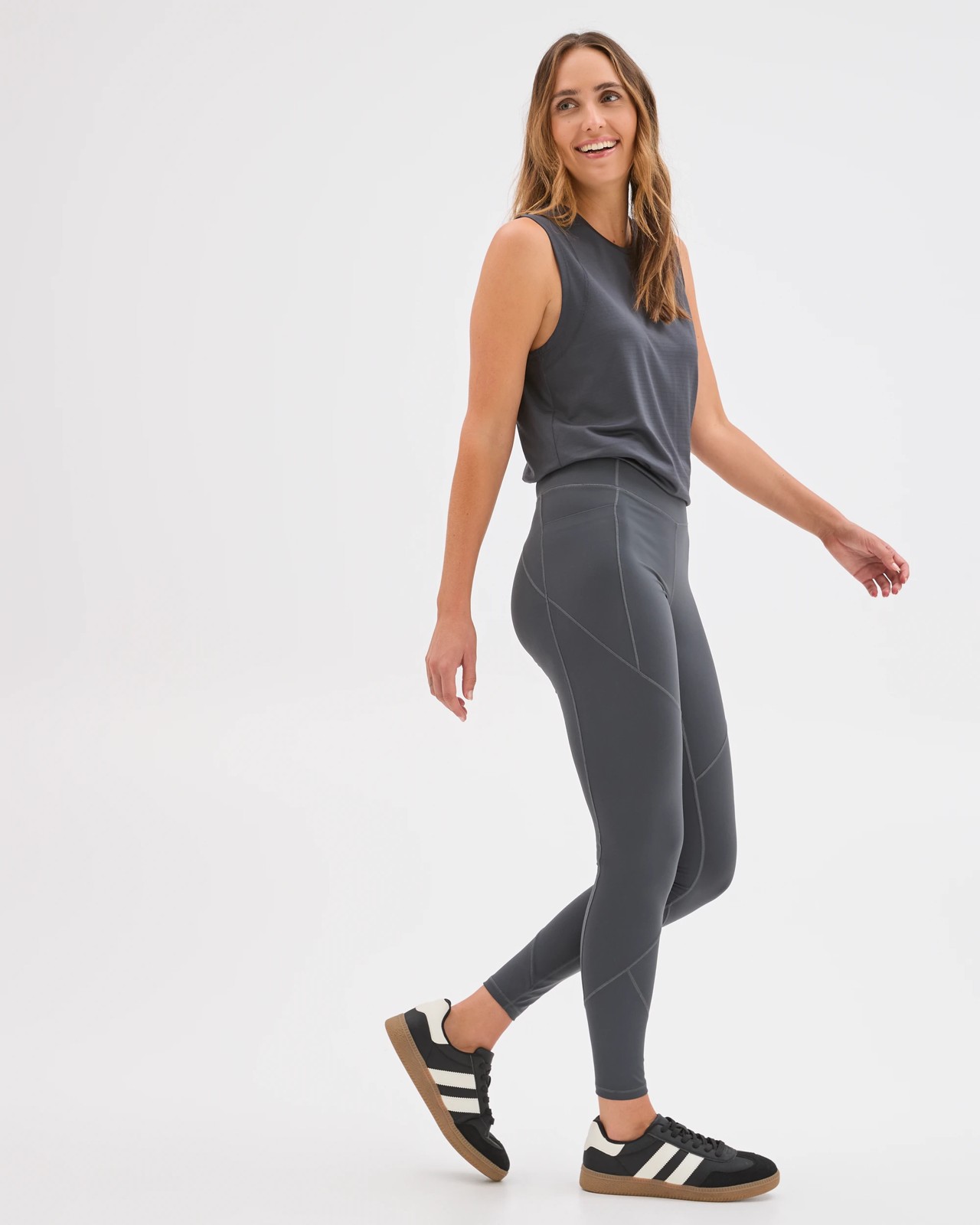 Active Infinity Sculpt High Rise Full Length Tights - Graphite 3 of 6