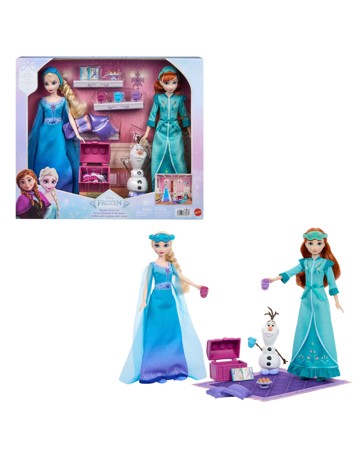 Disney Frozen Slumber Sister Set with Anna & Elsa Fashion Dolls
