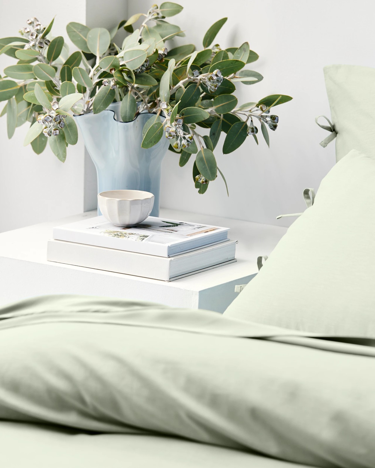 Laynie Linen/Cotton Quilt Cover Set - Fern 3 of 4