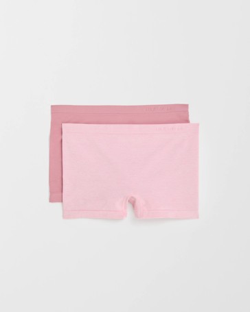 Lily Loves 2 Pack Seamfree Embossed Boyleg Briefs