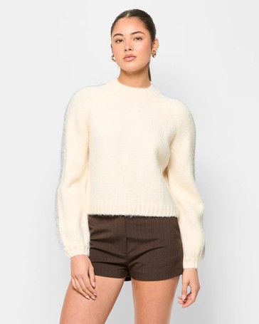 Side Stripe Knit Jumper - Lily Loves