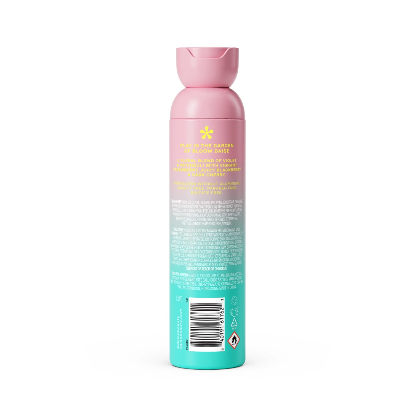 DAISE Bloom All Body Spray & Deodorant 120ml - Violet and Berry 2 of 5
