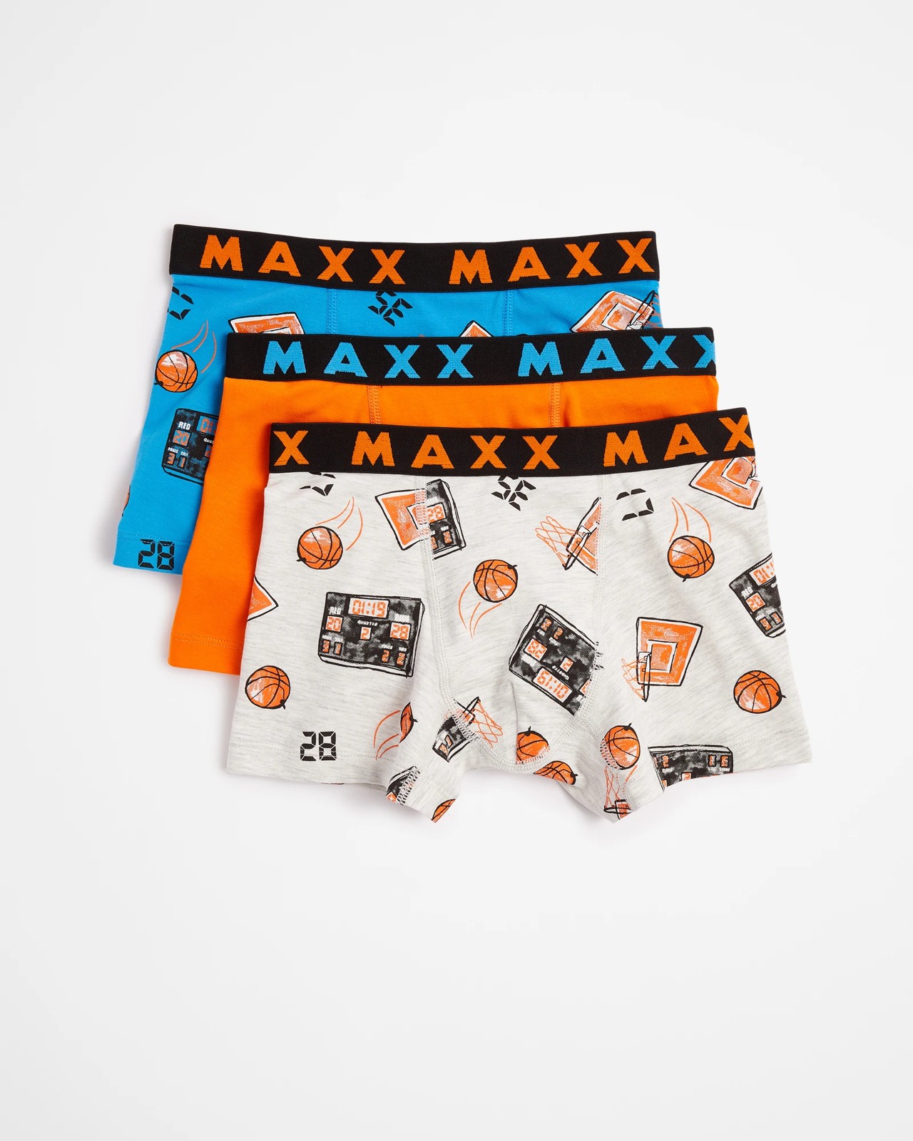 Boys Trunks 3 Pack Maxx Basketball