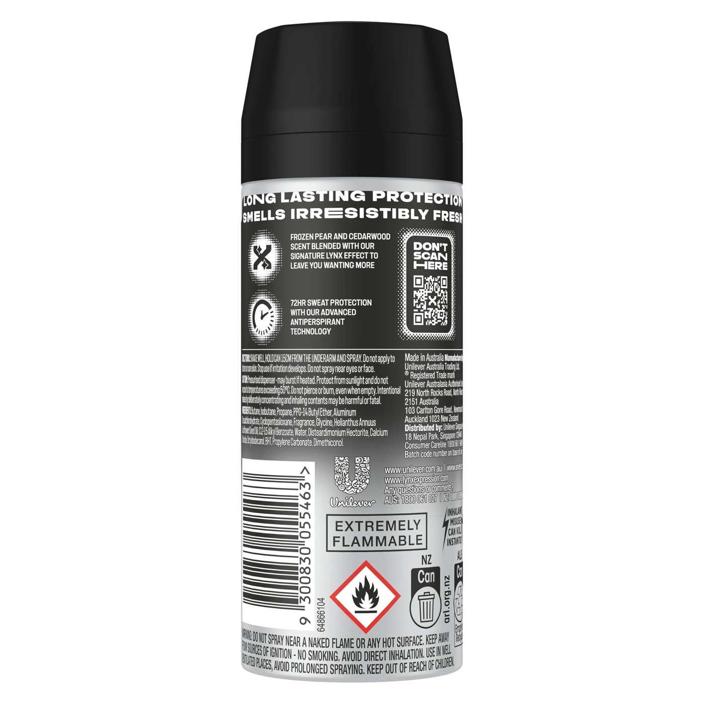 LYNX Black Antiperspirant Aerosol 2 of 5
