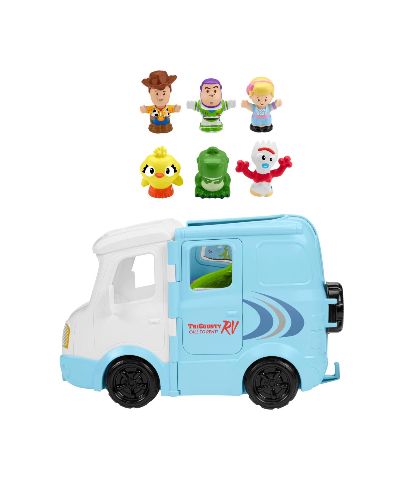 Fisher-Price Little People Disney & Pixar Toy Story RV Adventure Toddler Playset & 6 Figures 4 of 4