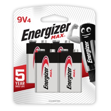 Energizer Max 9V 522 - 4 Pack