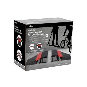 Modular Skate Ramp 20+ Combinations Set - Anko