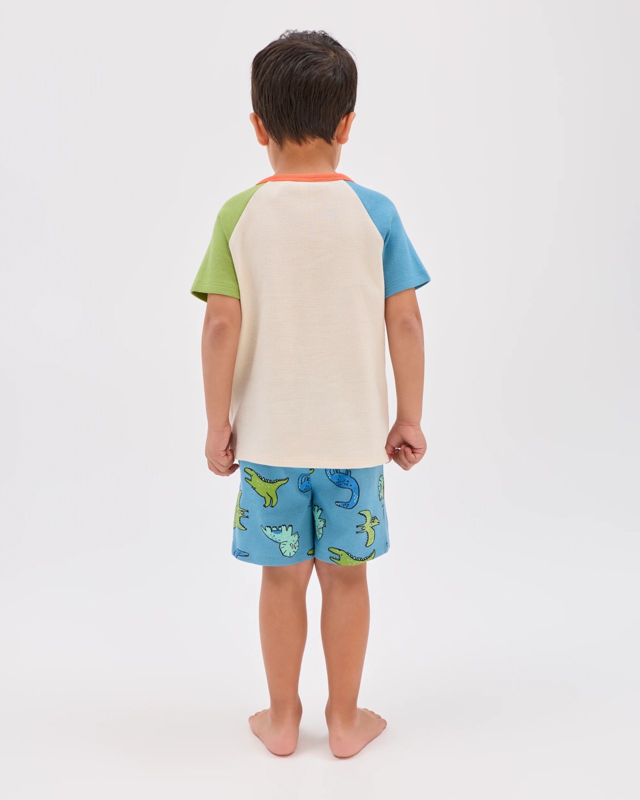 Australian Cotton Younger Boys Waffle Knit Pyjama Set 4 of 5