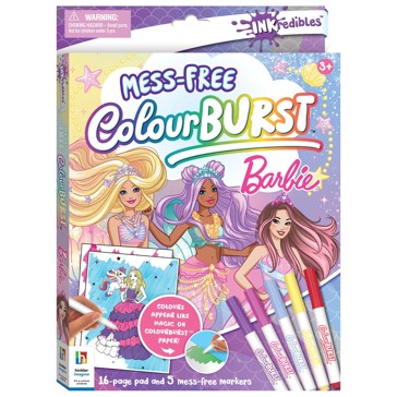 INKredibles Mess-Free ColourBurst Barbie Activity Kit - Book