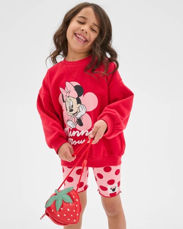 Disney Minnie Mouse Australian Cotton Blend Jumper and Bike Shorts Set