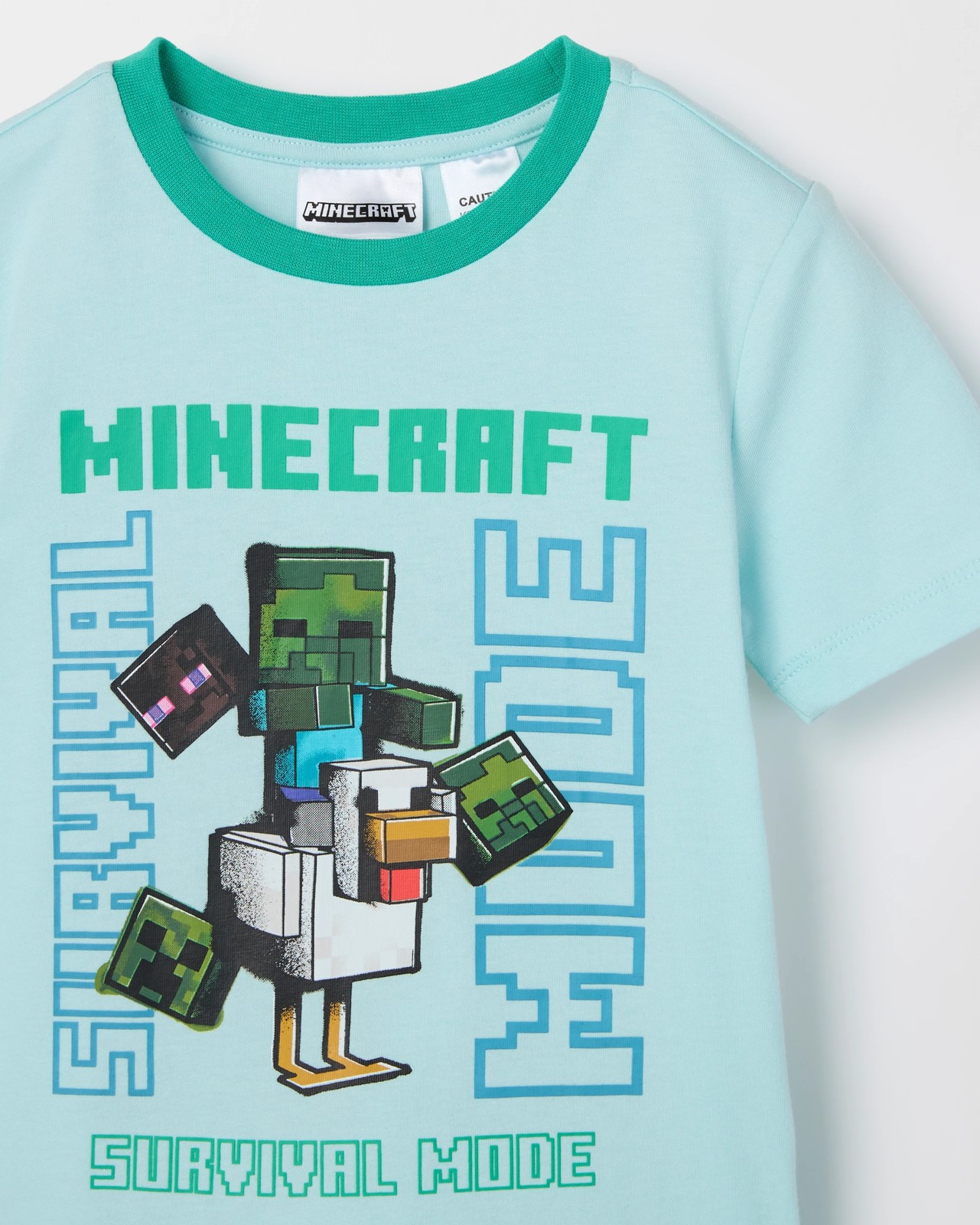 Minecraft Australian Cotton 2 Pack Younger Boys Pyjama Set 4 of 5