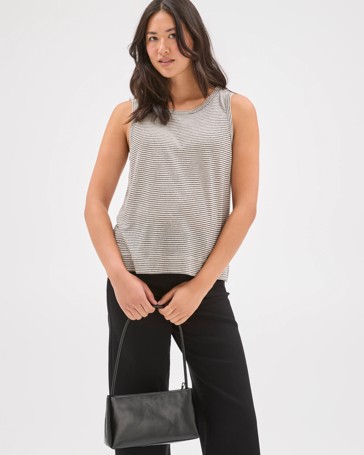 Linen Blend Relaxed Tank Top