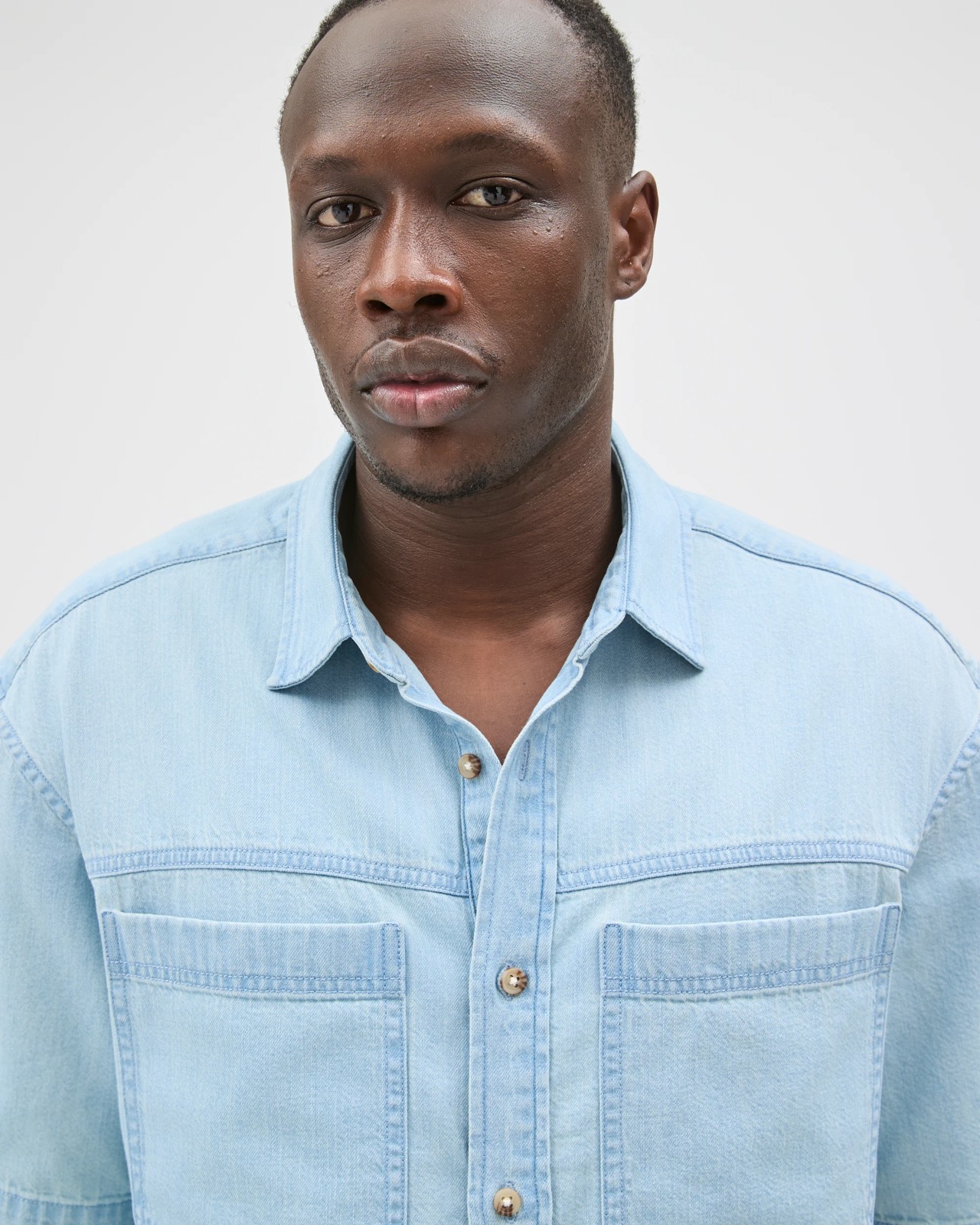 Commons Plain Boxy Fit Denim Shirt 5 of 5