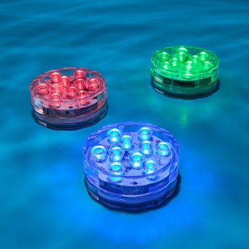 3 Pack LED Remote Pool Lights - Anko