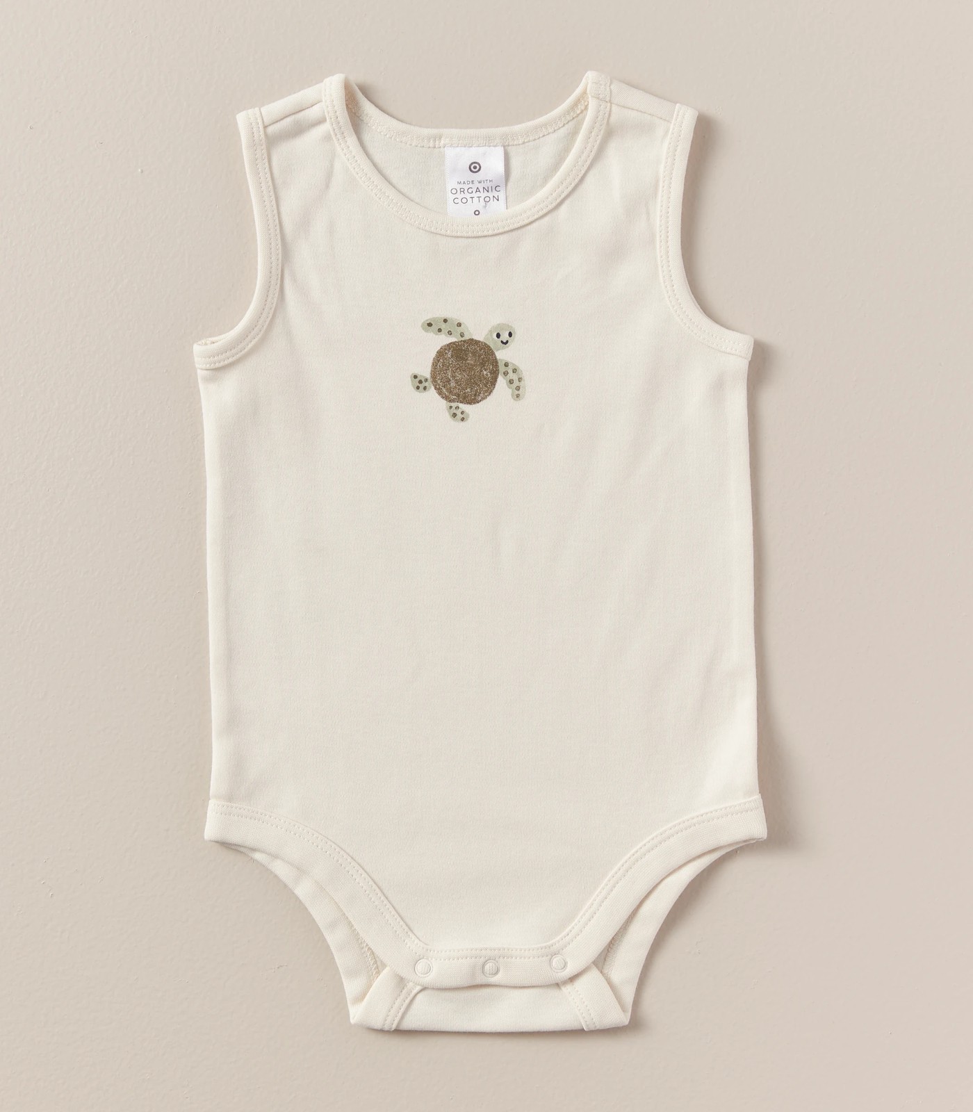 3 Pack Baby Organic Cotton Sleeveless Bodysuits